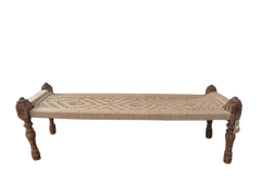 Indian Woven Charpoy Bench